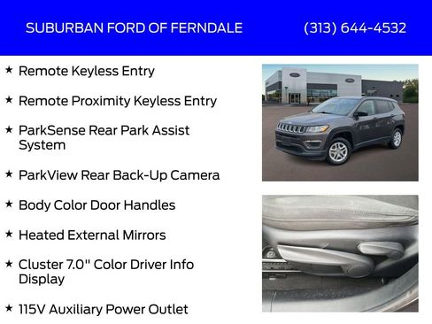 Used 2018 Jeep Compass Sport w/ Tech Group image 21