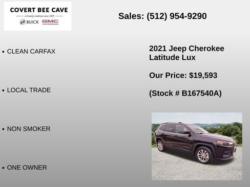 Used 2021 Jeep Cherokee Latitude Lux w/ Comfort/Convenience Group FWD image 6