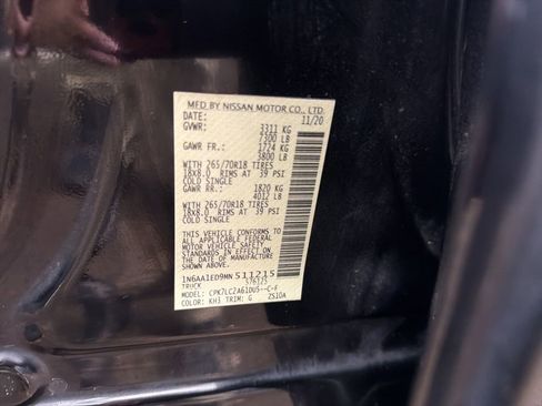 Used 2021 Nissan Titan SV w/ SV Convenience Package AWD/4WD image 9