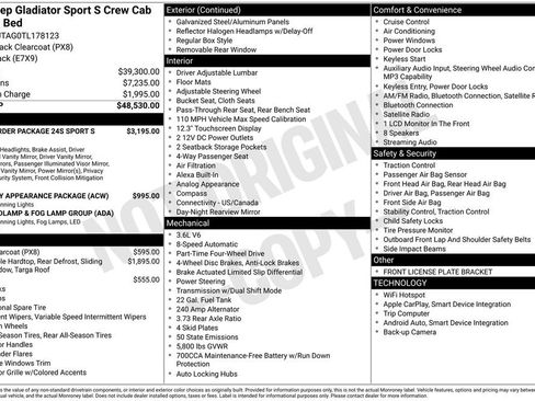 New 2026 Jeep Gladiator Sport AWD/4WD image 2