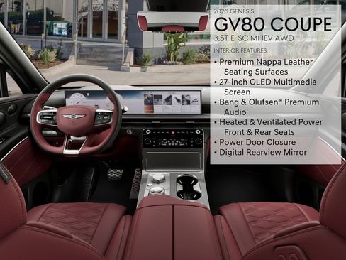 New 2026 Genesis GV80 3.5T e-SC AWD/4WD image 21