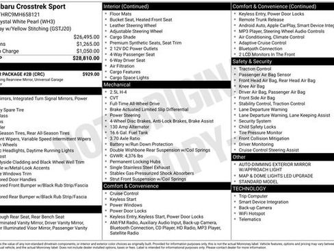 Used 2021 Subaru Crosstrek 2.5i Sport w/ Popular Package #2B image 37