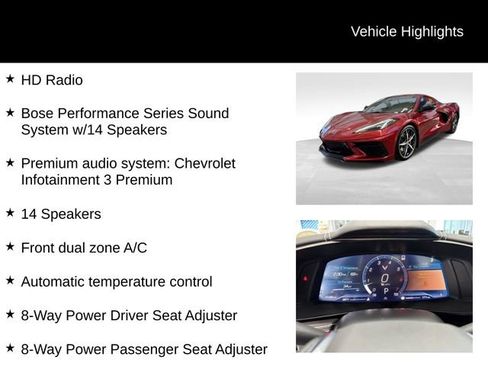 Used 2022 Chevrolet Corvette Stingray Preferred Conv w/ Chrome Exterior Badge Package image 16