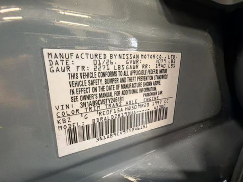 New 2026 Nissan Sentra SV w/ Floor Mat Package FWD image 28