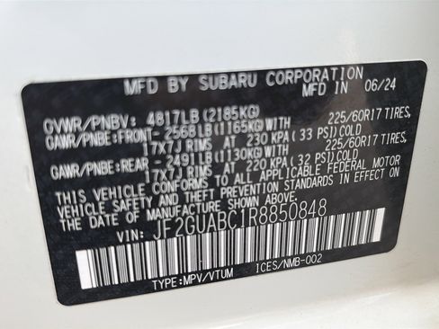 Certified 2024 Subaru Crosstrek 2.0i AWD/4WD image 32