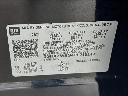 Used 2023 Chevrolet Equinox RS w/ RS Leather Package image 34