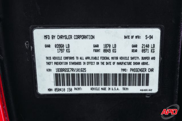 Used 1994 Dodge Viper RT/10 RWD image 76