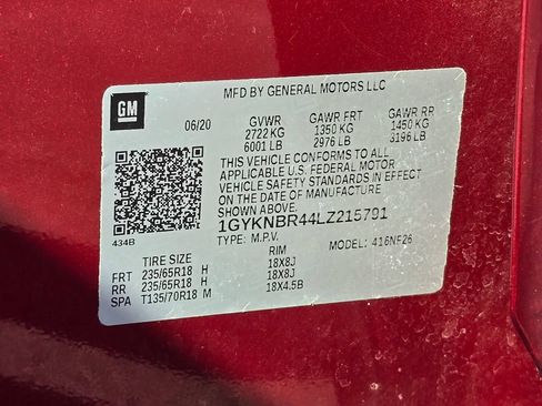Certified 2020 Cadillac XT5 Luxury w/ LPO, Floor Liner Package AWD/4WD image 35