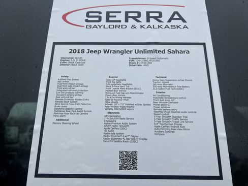Used 2018 Jeep Wrangler Unlimited Sahara image 28