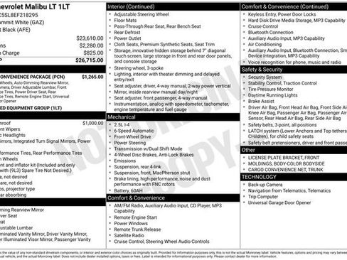 Used 2014 Chevrolet Malibu LT w/ Power Convenience Package FWD image 27