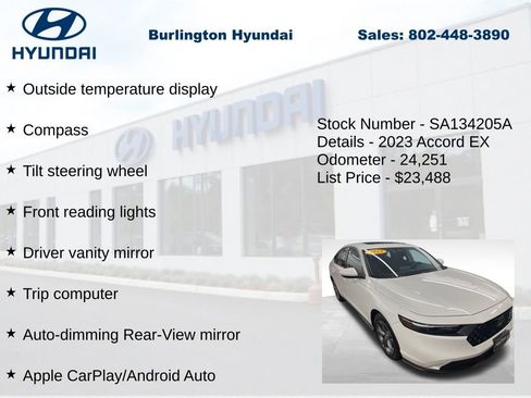 Used 2023 Honda Accord EX image 30