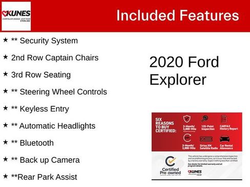 Used 2020 Ford Explorer XLT w/ Equipment Group 202A image 5