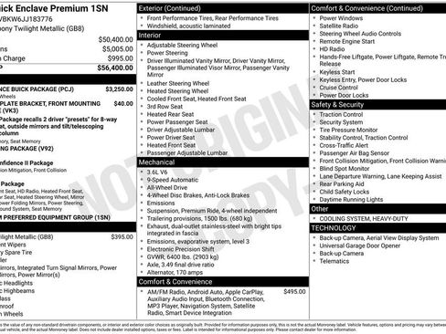 Used 2018 Buick Enclave Premium w/ Experience Buick Package image 15