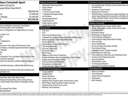 Certified 2025 Subaru Crosstrek 2.5i Sport image 32