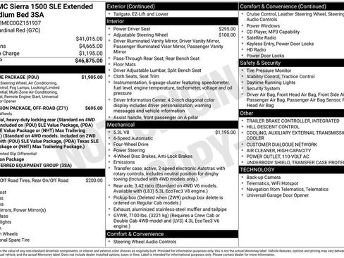 Used 2016 GMC Sierra 1500 SLE w/ SLE Value Package AWD/4WD image 9