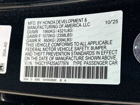 Used 2025 Honda Accord SE image 34