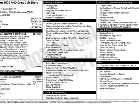 New 2025 RAM 1500 RHO w/ RHO Level 1 Equipment Group image 9