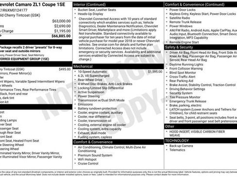 Used 2021 Chevrolet Camaro ZL1 image 10