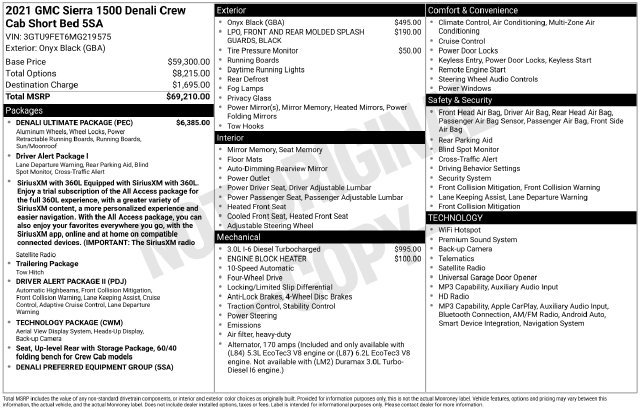 Used 2021 GMC Sierra 1500 Denali w/ Denali Ultimate Package AWD/4WD image 3