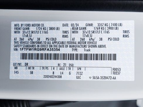 Used 2024 Ford F150 Raptor AWD/4WD image 88