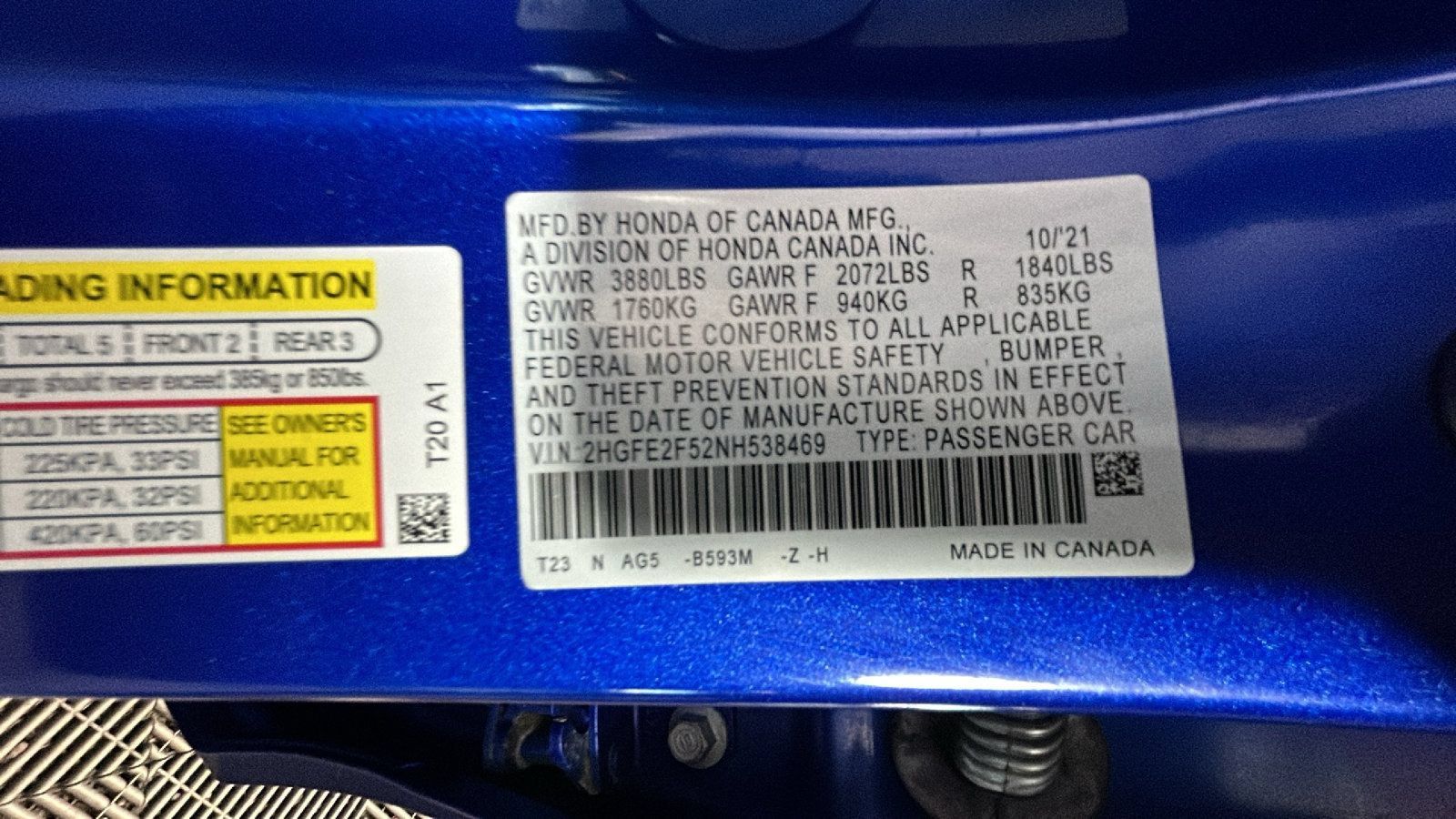 Used 2022 Honda Civic Sport image 10