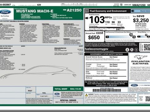 Used 2022 Ford Mustang Mach-E Select w/ Comfort/Technology Package image 31