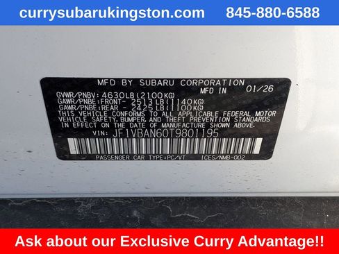 New 2026 Subaru WRX Limited AWD/4WD image 8