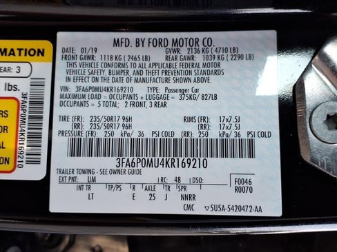 Certified 2019 Ford Fusion SEL image 23