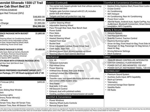Used 2020 Chevrolet Silverado 1500 LT Trail Boss AWD/4WD image 9