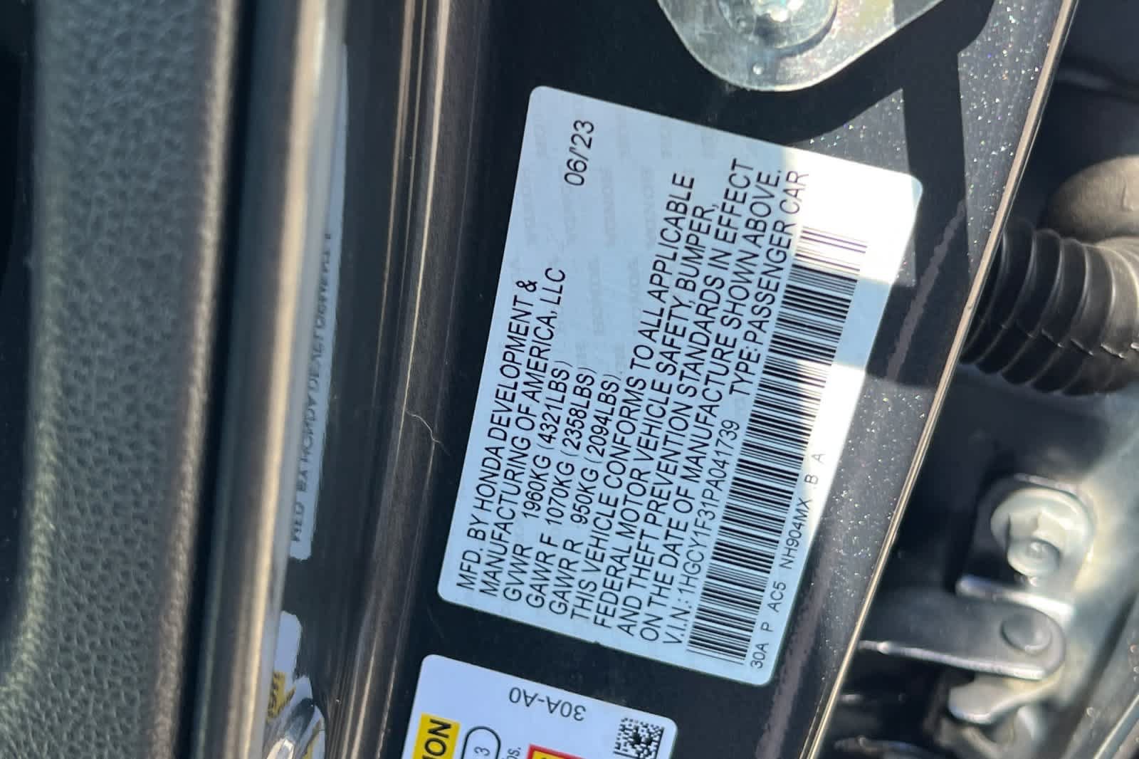 Used 2023 Honda Accord EX image 30