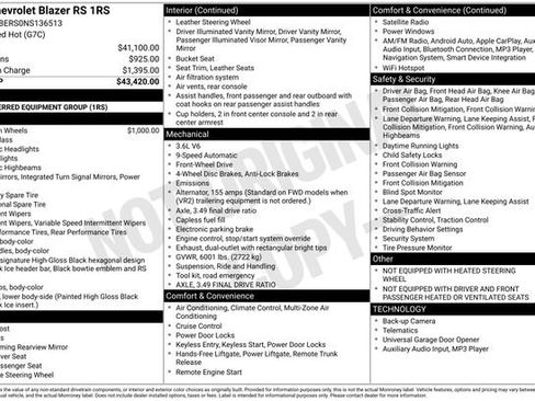 Used 2022 Chevrolet Blazer RS image 7