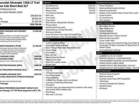 Used 2020 Chevrolet Silverado 1500 LT Trail Boss AWD/4WD image 44