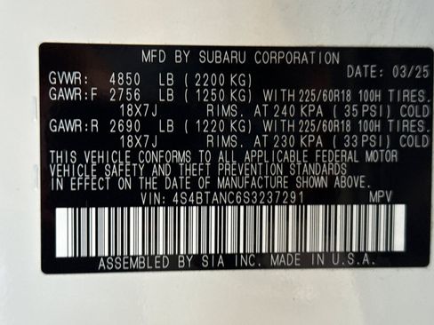 Certified 2025 Subaru Outback Limited image 29