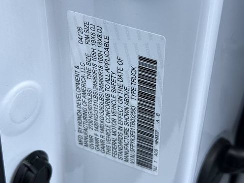 Used 2026 Honda Ridgeline RTL image 40
