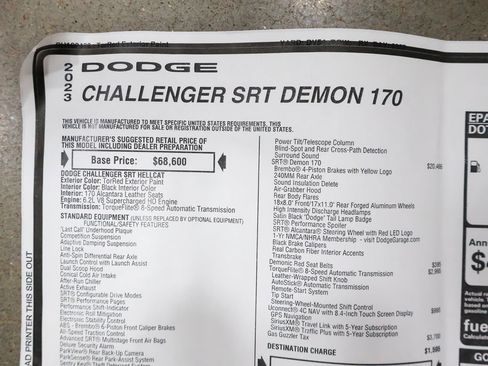 Used 2023 Dodge Challenger SRT Hellcat Redeye RWD image 50