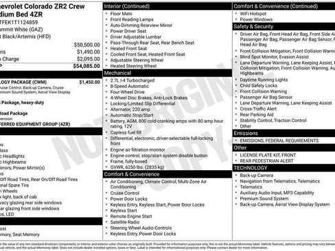 New 2026 Chevrolet Colorado ZR2 w/ Technology Package image 25