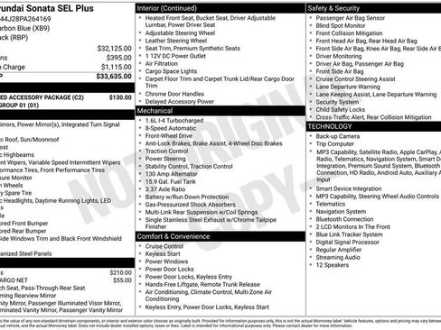 Used 2023 Hyundai Sonata SEL Plus w/ Preferred Accessory Package FWD image 6