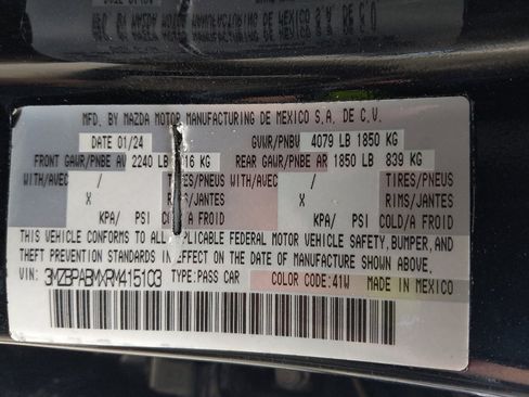 Used 2024 MAZDA MAZDA3 s FWD image 33