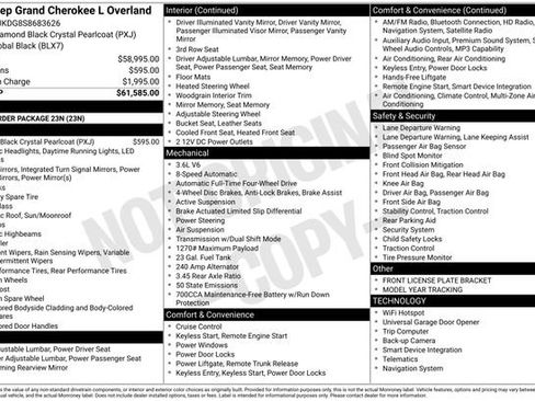New 2025 Jeep Grand Cherokee L Overland image 22