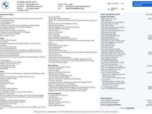 Used 2019 BMW 330i xDrive Sedan w/ Convenience Package image 2