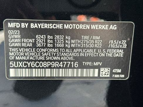 Used 2023 BMW X6 xDrive40i w/ M Sport Package image 28