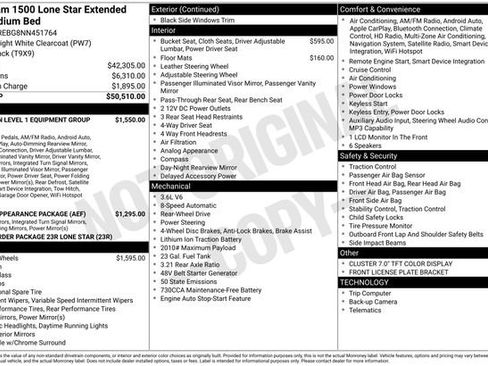 Used 2022 RAM 1500 Lone Star RWD image 28