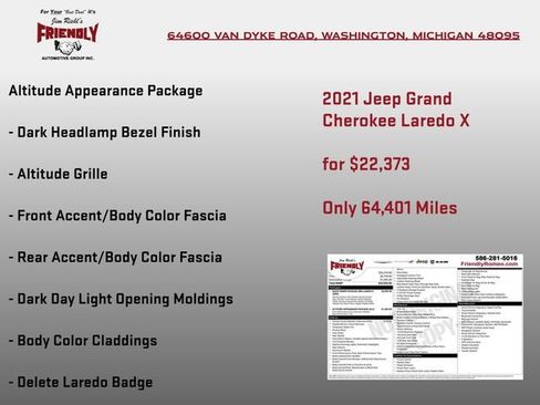 Used 2021 Jeep Grand Cherokee Laredo X AWD/4WD image 5