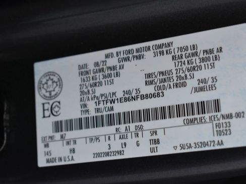 Used 2022 Ford F150 Lariat w/ Equipment Group 502A High image 37