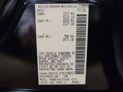 Used 2018 Nissan Altima 2.5 SR w/ SR Special Edition image 33