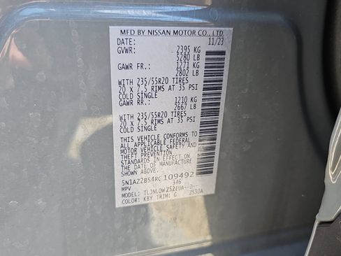 Certified 2024 Nissan Murano SV w/ SV Midnight Edition Package AWD/4WD image 29