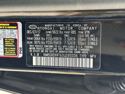 Used 2018 Hyundai Santa Fe SE w/ SE Ultimate Tech Package 03 image 30