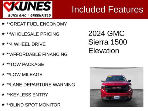 Used 2024 GMC Sierra 1500 Elevation w/ X31 Off-Road Package AWD/4WD image 3