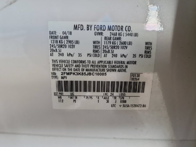 Used 2018 Ford Edge Titanium w/ Equipment Group 301A FWD image 23