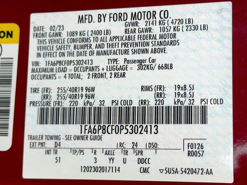 Used 2023 Ford Mustang GT Premium w/ Equipment Group 401A RWD image 42
